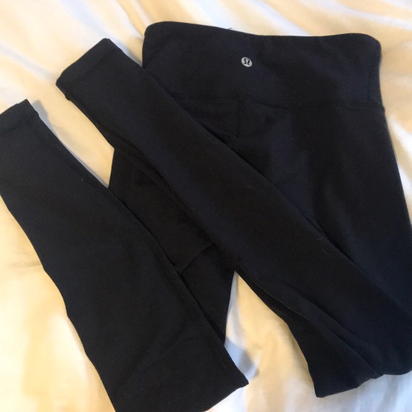 lululemon athletica Pants - BLACK LULULEMON leggings full length size 2